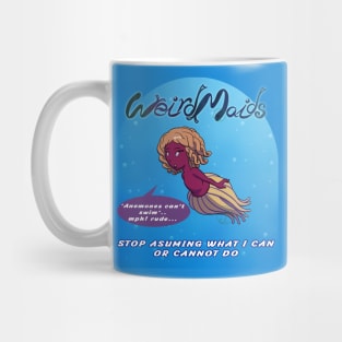 Weirdmaids - an anemone that swims Mug